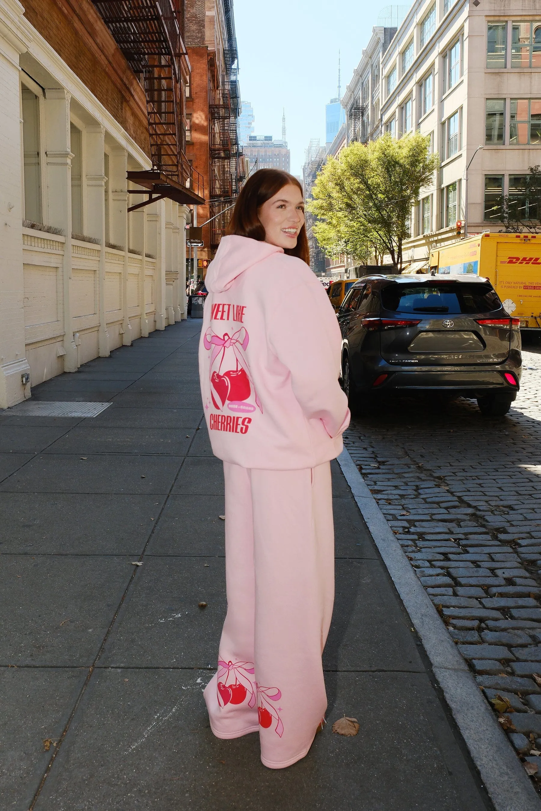 Sweet Like Cherries Wide Leg Sweatpants sold by Mulberry and Grand product image thumbnail 3