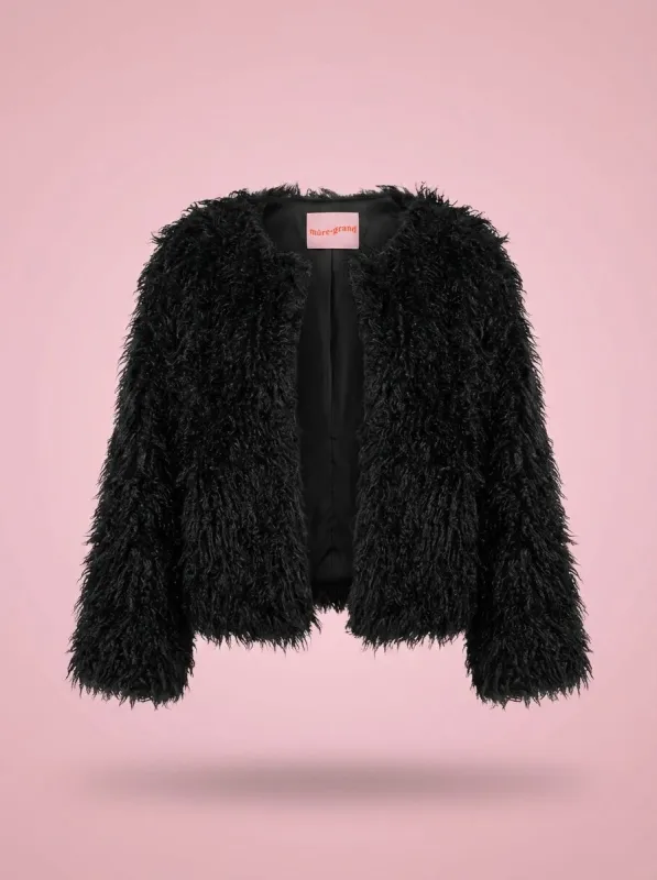 Addison Faux Fur Jacket sold by Mulberry and Grand