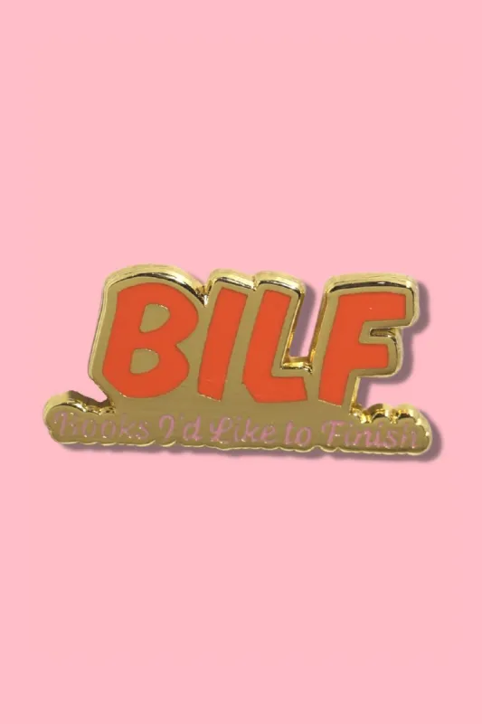 B.I.L.F. Enamel Pin sold by Mulberry and Grand