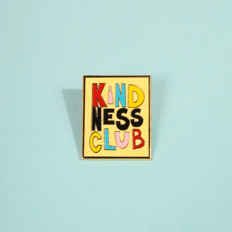 Kindness Club Enamel Pin sold by Mulberry and Grand