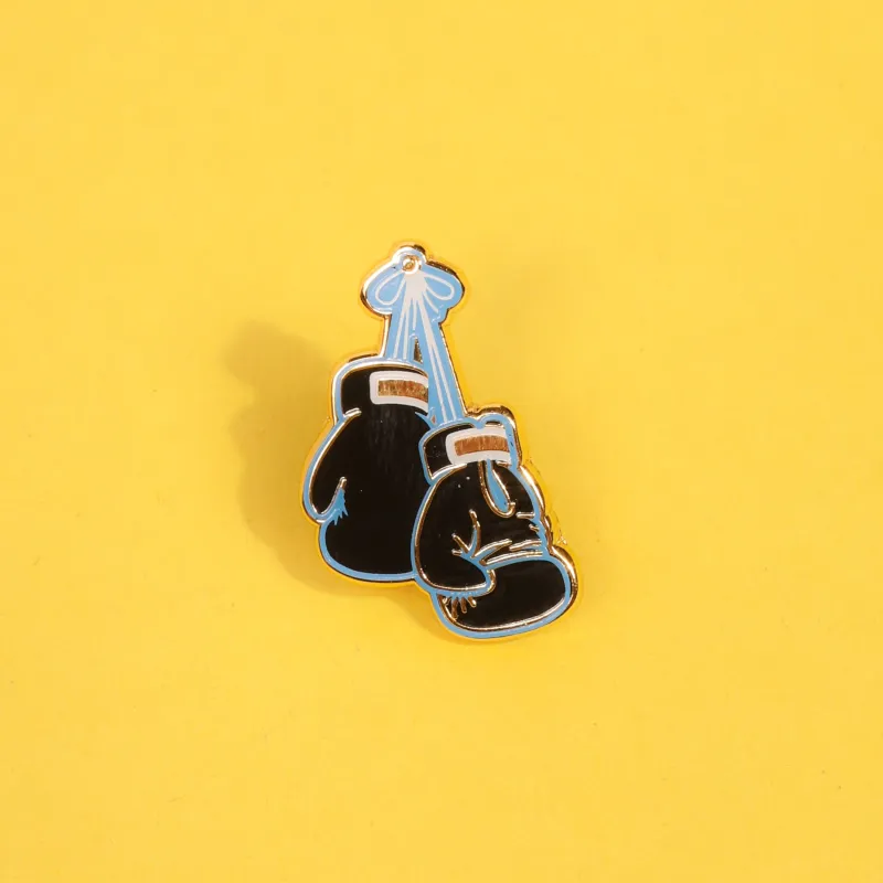 Boxing Gloves Enamel Pin sold by Mulberry and Grand