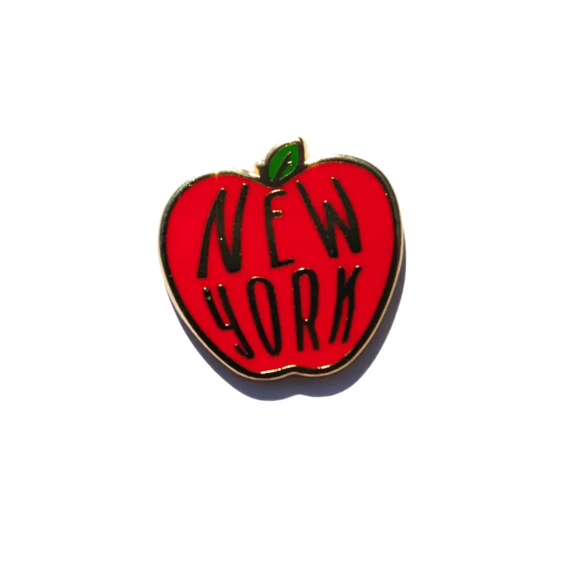 New York Apple Enamel Pin sold by Mulberry and Grand