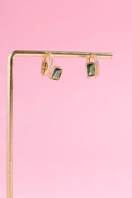 Greenlight Glow Sterling Silver Huggies made by Mulberry and Grand