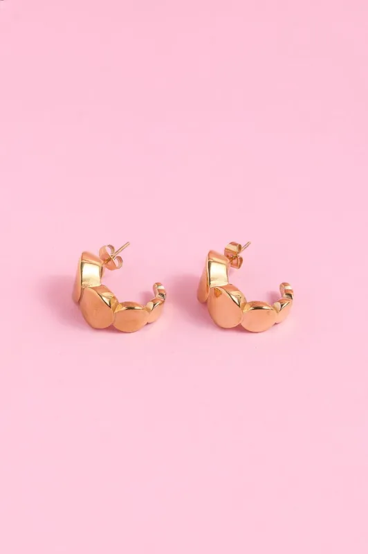 Prya Chunky Hoop Earrings sold by Mulberry and Grand
