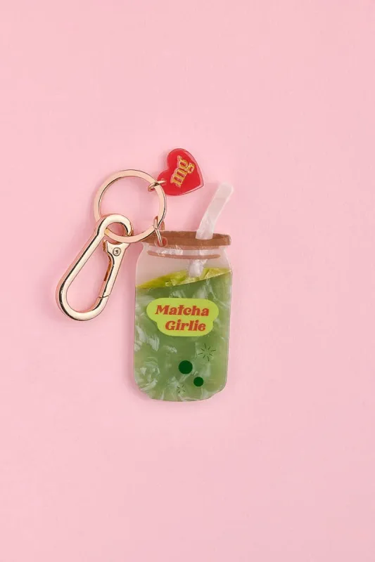 Matcha Girlie Bag Charm made by Mulberry and Grand