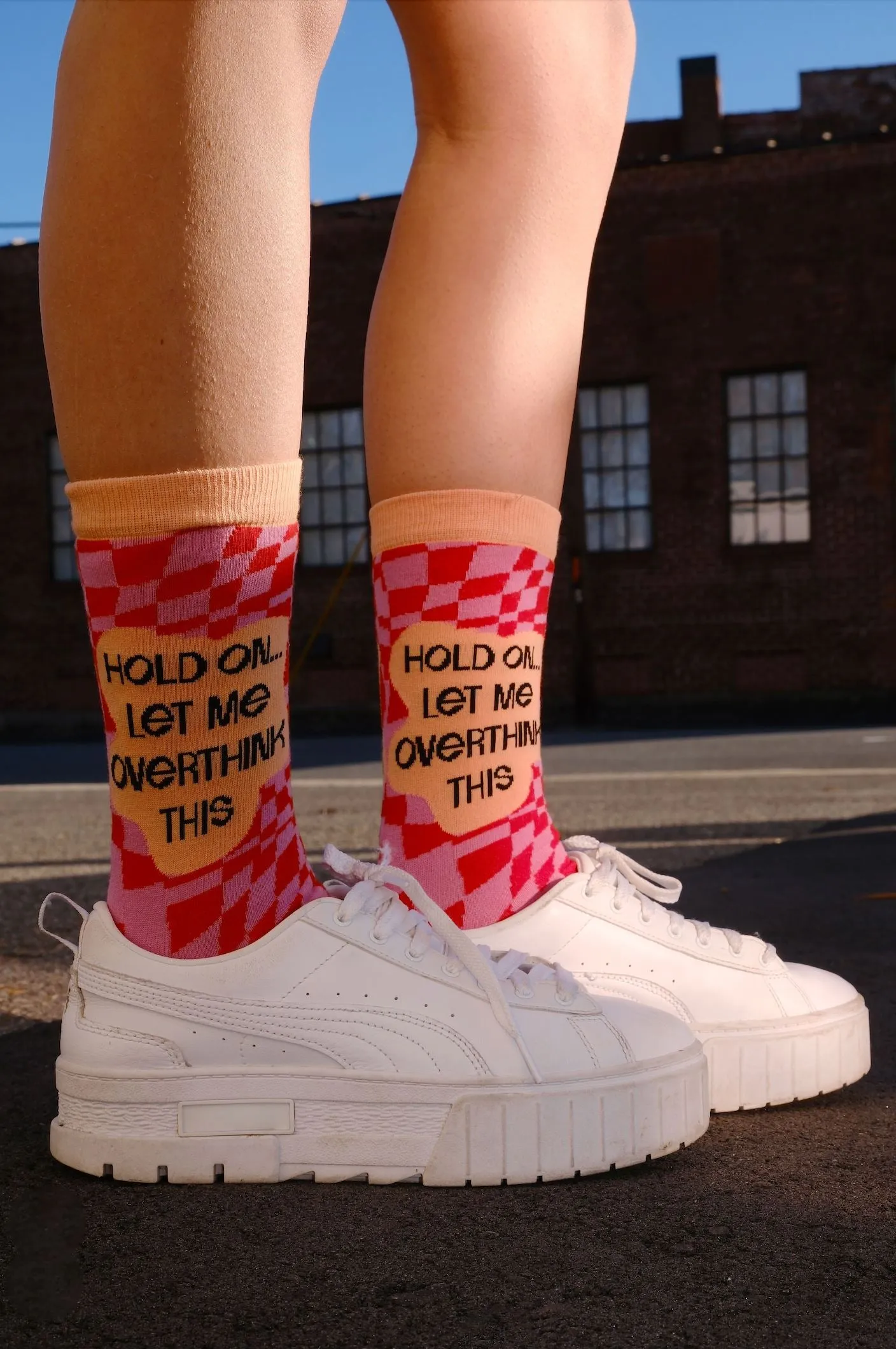 Hold On Let Me Overthink This Socks sold by Mulberry and Grand
