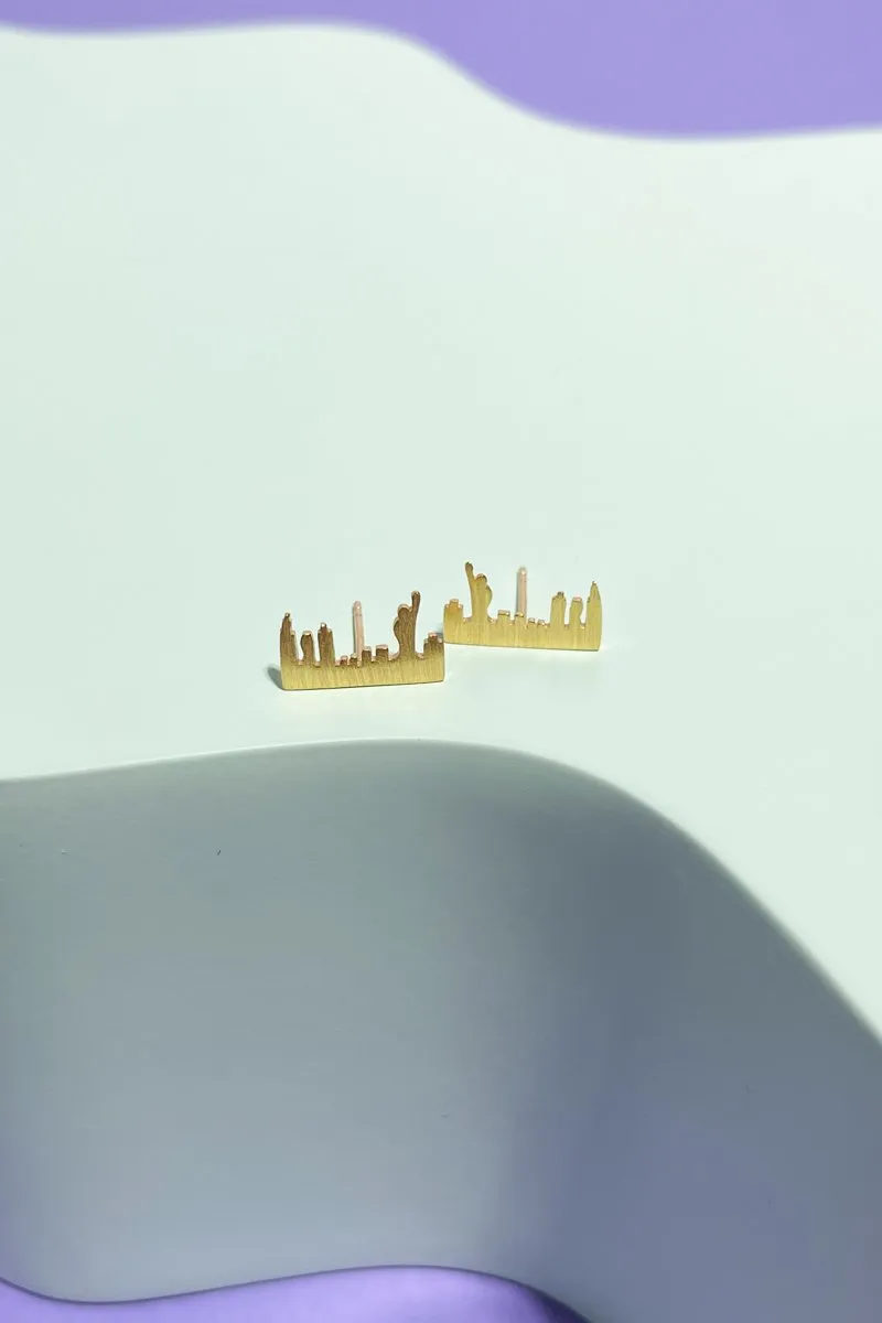 Sterling Silver New York Skyline Stud Earring sold by Mulberry and Grand product image thumbnail 2