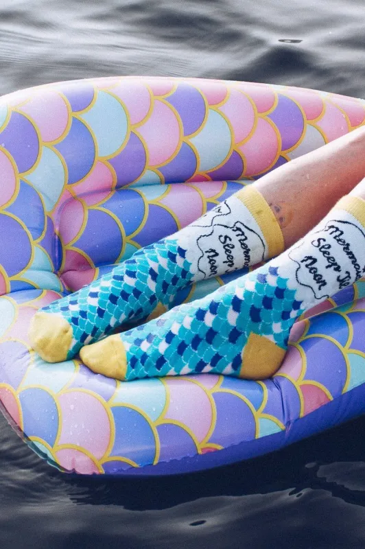 Mermaids Sleep Till Noon Socks sold by Mulberry and Grand