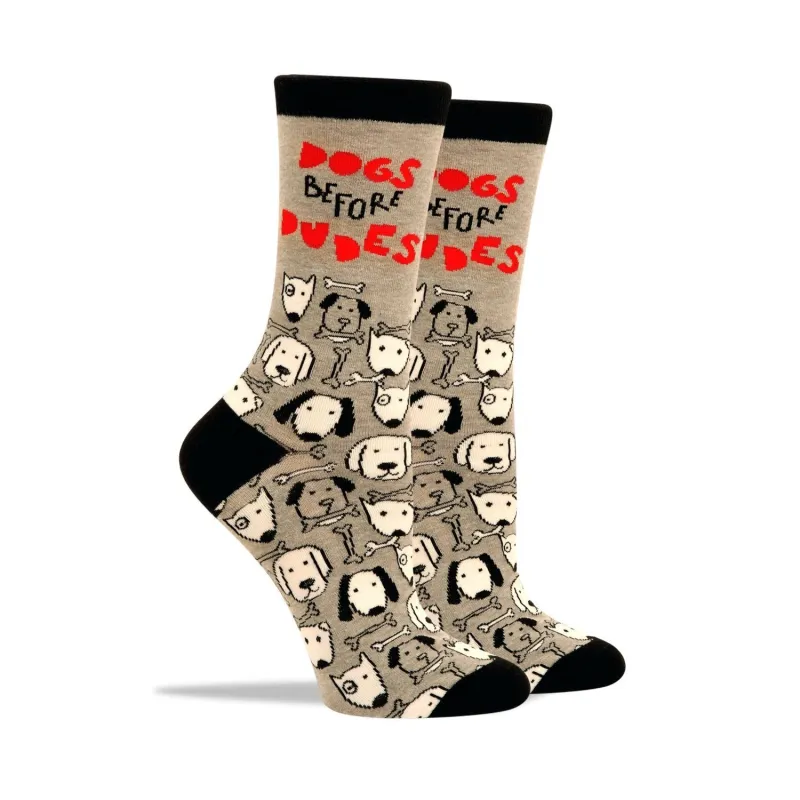 Dogs Before Dudes Socks sold by Mulberry and Grand