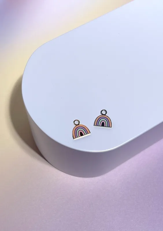 Rainbow Enamel Dangle Charm sold by Mulberry and Grand