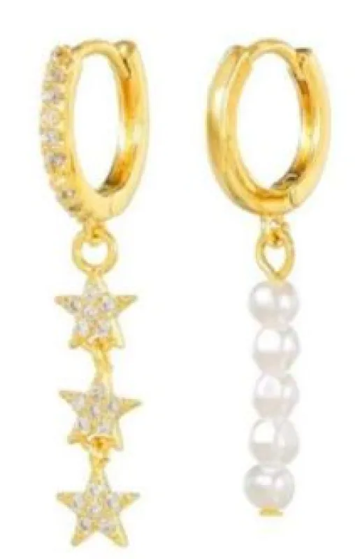 Glow and Chic Charm Dangle Earrings made by Mulberry and Grand