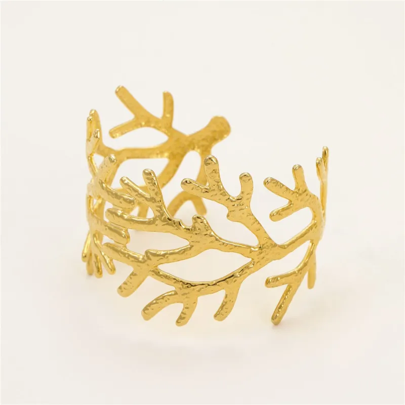 Boho Starfish Shell Cuff Bangle sold by Mulberry and Grand