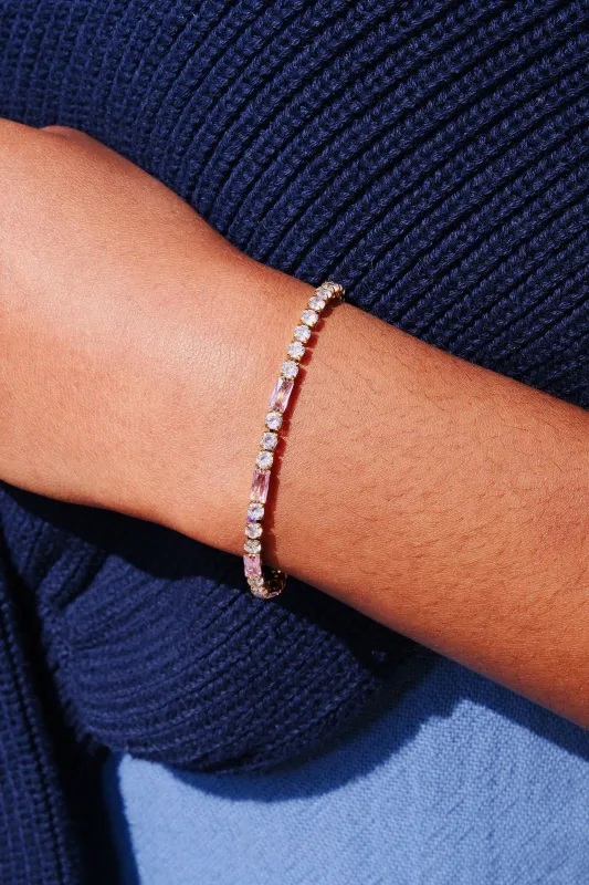 Pink Whisper Tennis Bracelet sold by Mulberry and Grand
