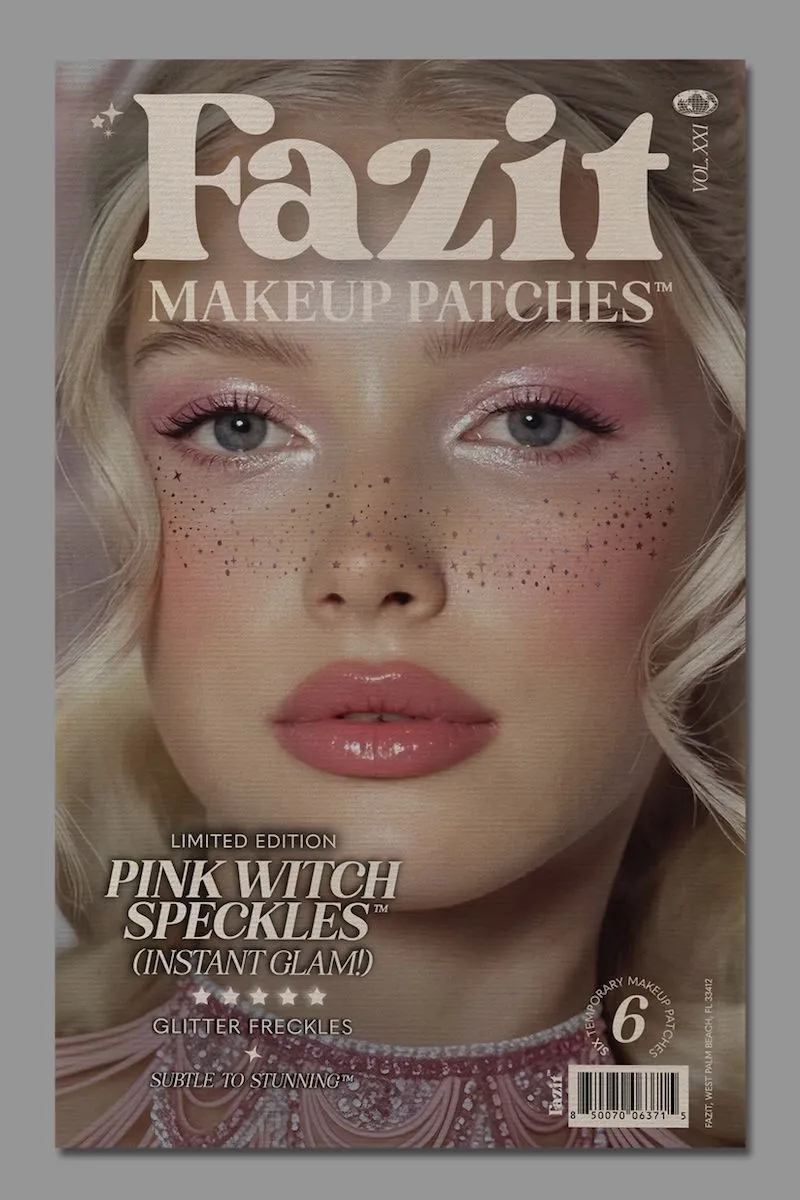Pink Witch Speckles Makeup Patches sold by Mulberry and Grand