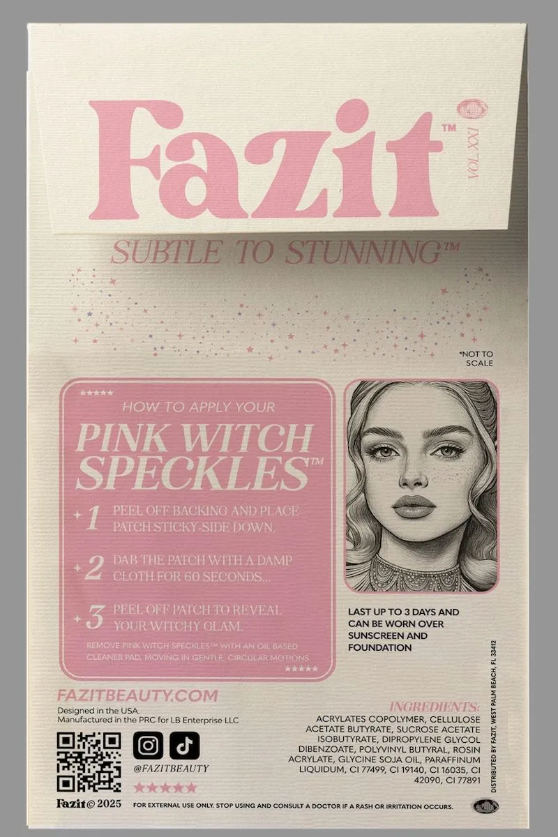 Pink Witch Speckles Makeup Patches sold by Mulberry and Grand product image thumbnail 2