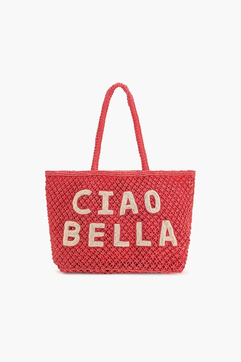 Ciao Bella Beaded Tote Bag sold by Mulberry and Grand