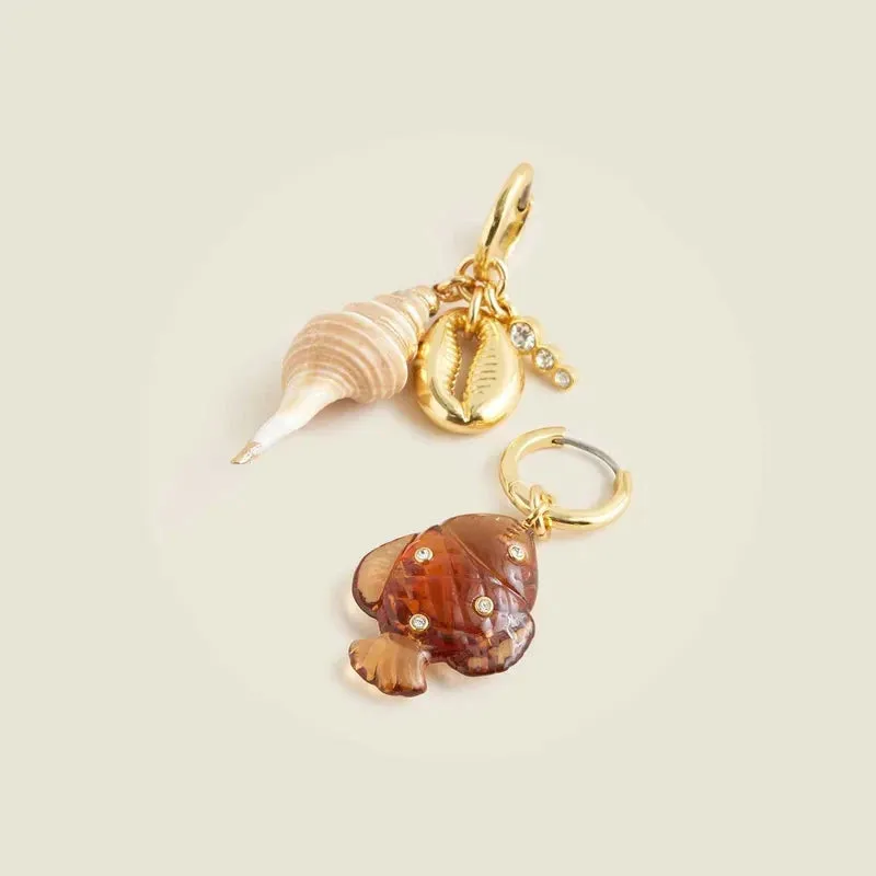Ocean Gift Charm Dangle Earrings sold by Mulberry and Grand product image thumbnail 2