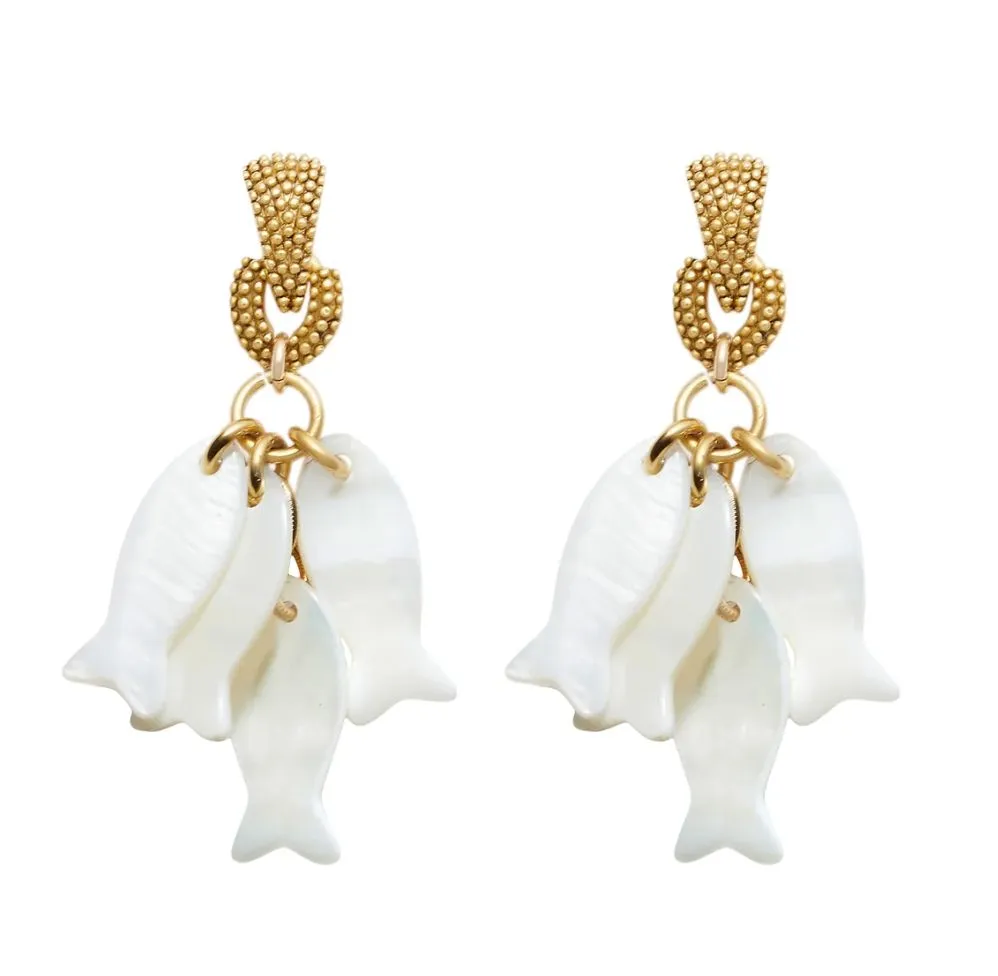 Plenty of Fish Charm Dangle Earring sold by Mulberry and Grand