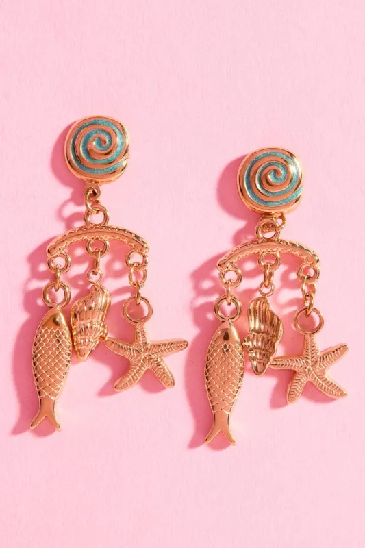 Summer Calling Statement Earrings made by Mulberry and Grand