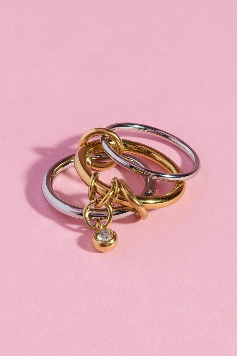Connected Bond Stacking Ring sold by Mulberry and Grand product image thumbnail 2