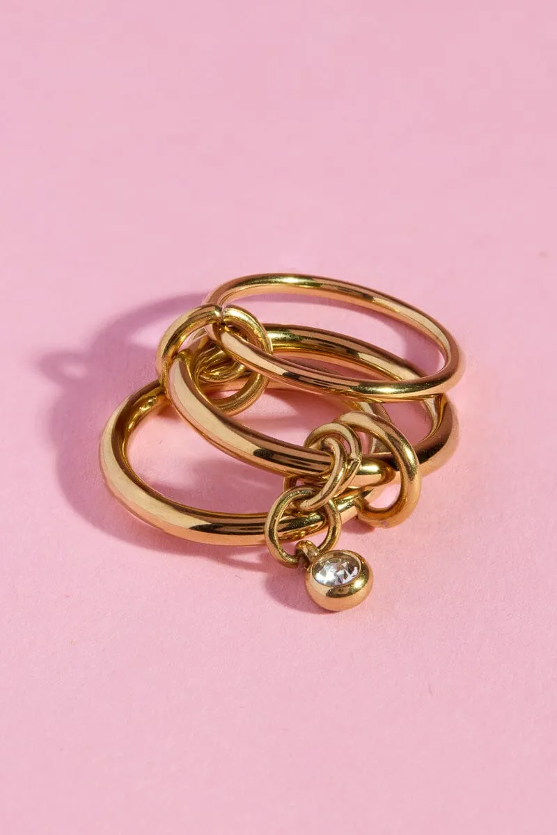 Connected Bond Stacking Ring sold by Mulberry and Grand