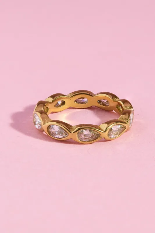 Pear Luxe Stacking Ring made by Mulberry and Grand