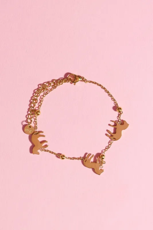 Horses On Parade Bracelet made by Mulberry and Grand