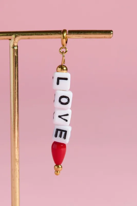Love Charm With Spring Clip made by Mulberry and Grand