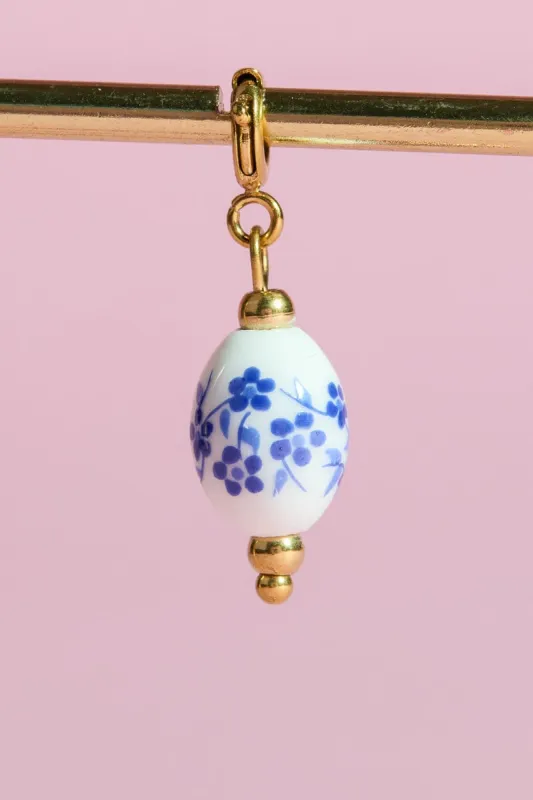 Ceramic Charm With Spring Clip made by Mulberry and Grand