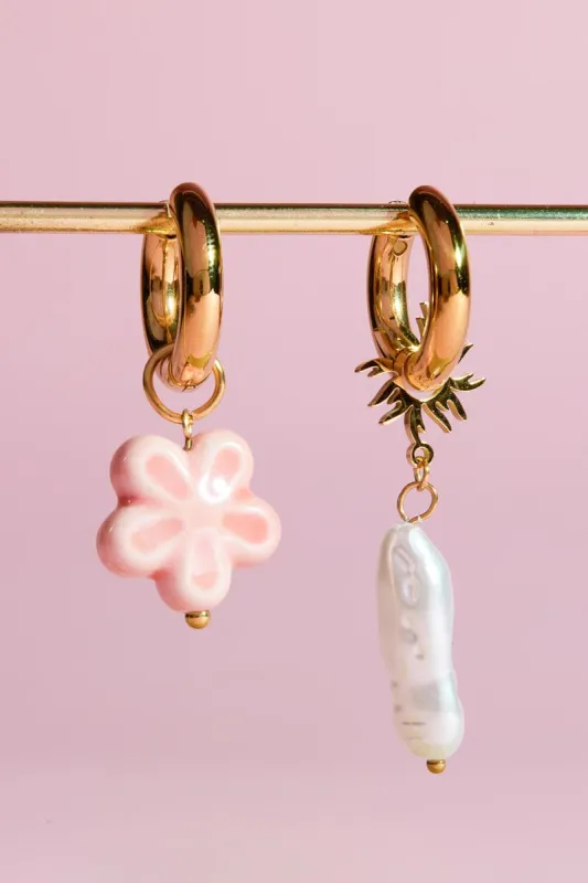 Springbloom Charm Dangle Earrings made by Mulberry and Grand