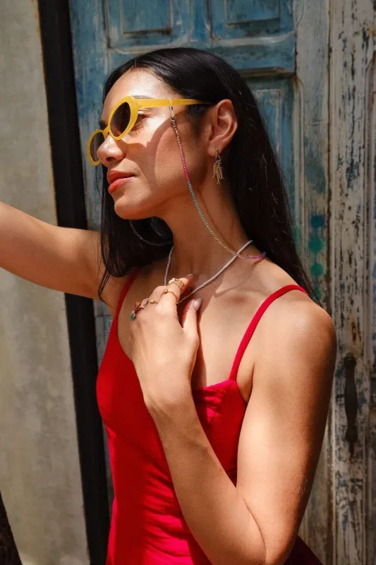 Boho Colors Sunglass Chain made by Mulberry and Grand