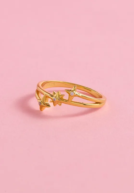 Shine Like A Star Sterling Silver Ring made by Mulberry and Grand