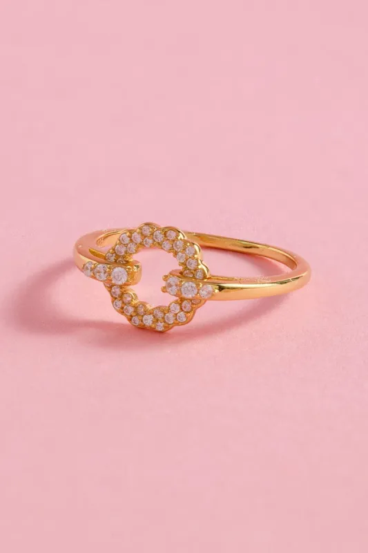Circle of Light Sterling Silver Ring made by Mulberry and Grand
