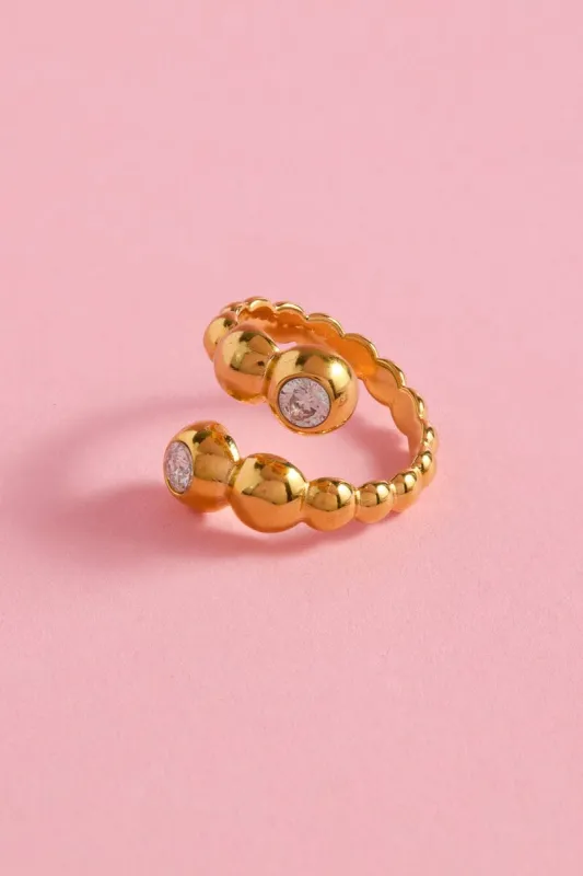 Bouble Wrap Stacking Ring made by Mulberry and Grand
