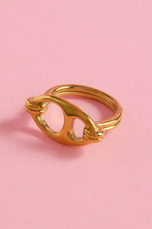 Mariner Link Stacking Ring made by Mulberry and Grand