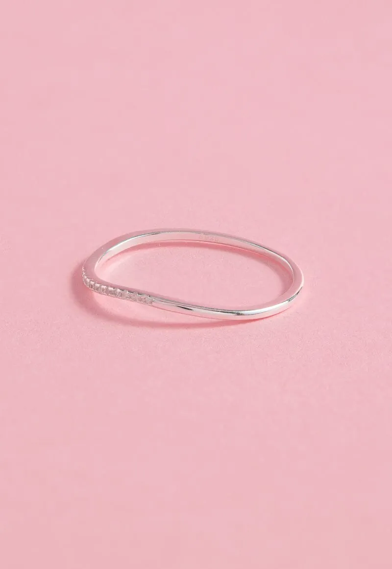 Dainty Wave Gold Sterling Silver Ring sold by Mulberry and Grand product image thumbnail 2