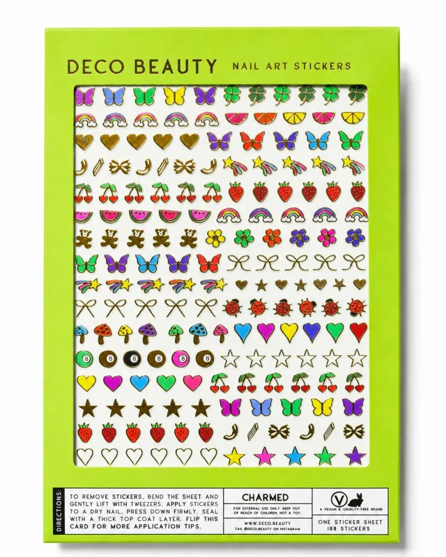 Charmed Nail Art Stickers made by Mulberry and Grand