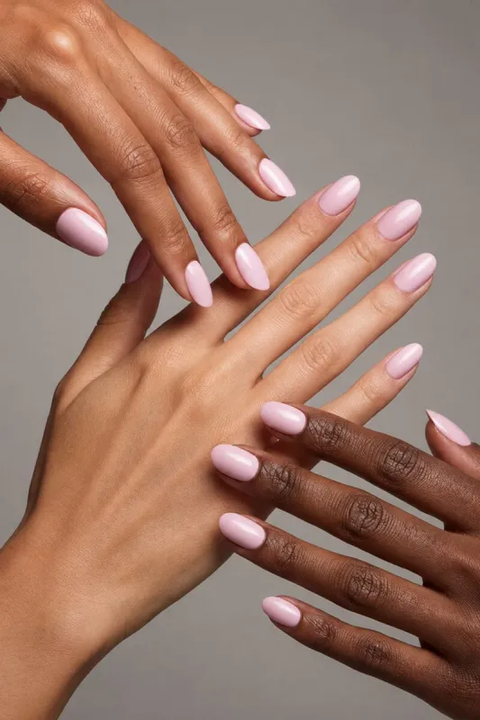Think Pink Press-On Nails made by Glamnetic