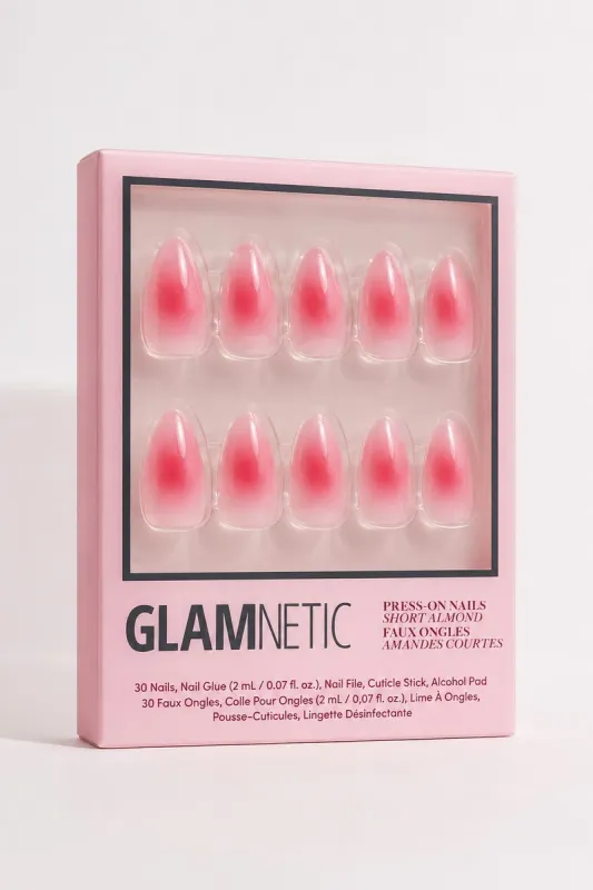 Blushing Aura Press-On Nails made by Glamnetic