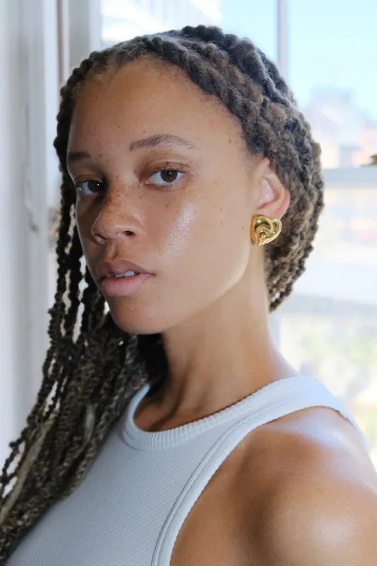 Penelope Heart Statement Earrings sold by Mulberry and Grand