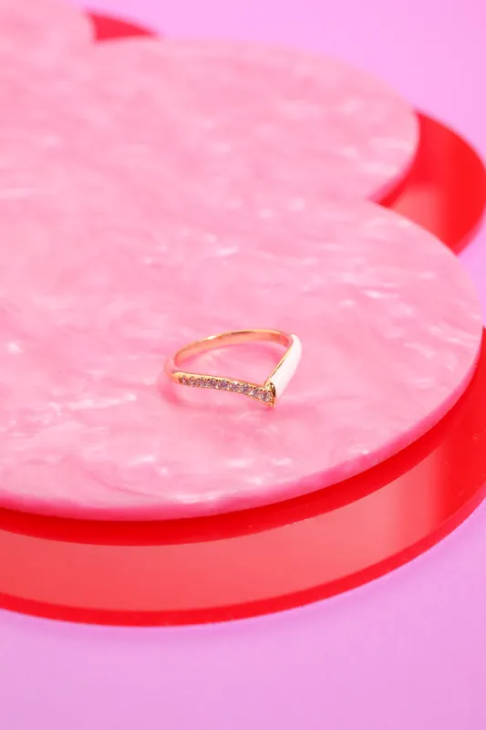 Chevron Sterling Silver Ring sold by Mulberry and Grand