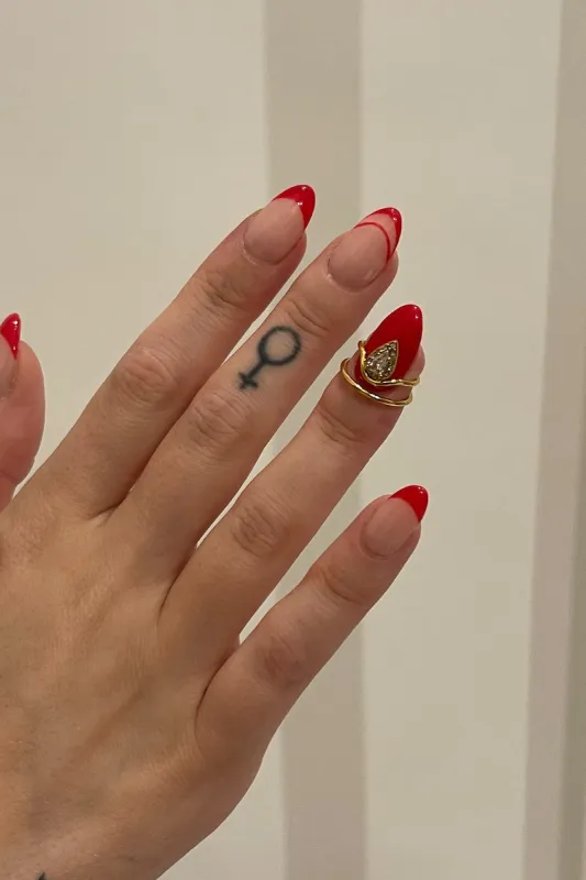 Tear Drop Nail Ring sold by Mulberry and Grand