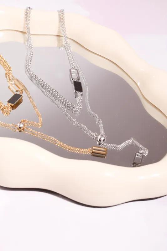 Chain Link Lariat Necklace sold by Mulberry and Grand