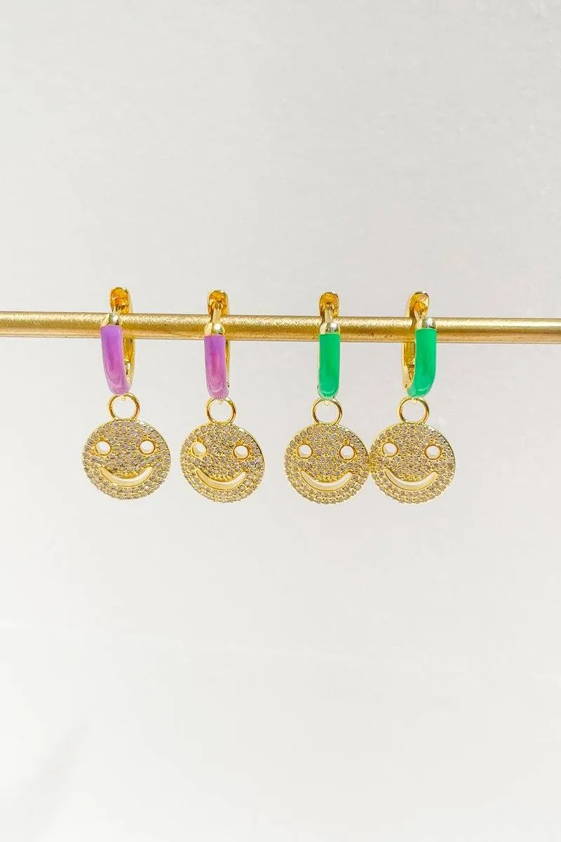 All Smiles Charm Dangle Earrings sold by Mulberry and Grand product image thumbnail 2