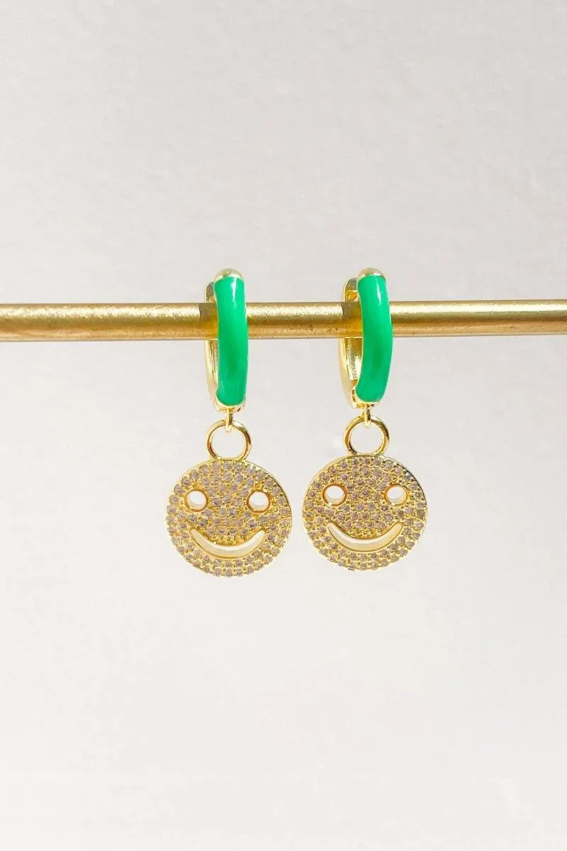 All Smiles Charm Dangle Earrings sold by Mulberry and Grand product image thumbnail 4