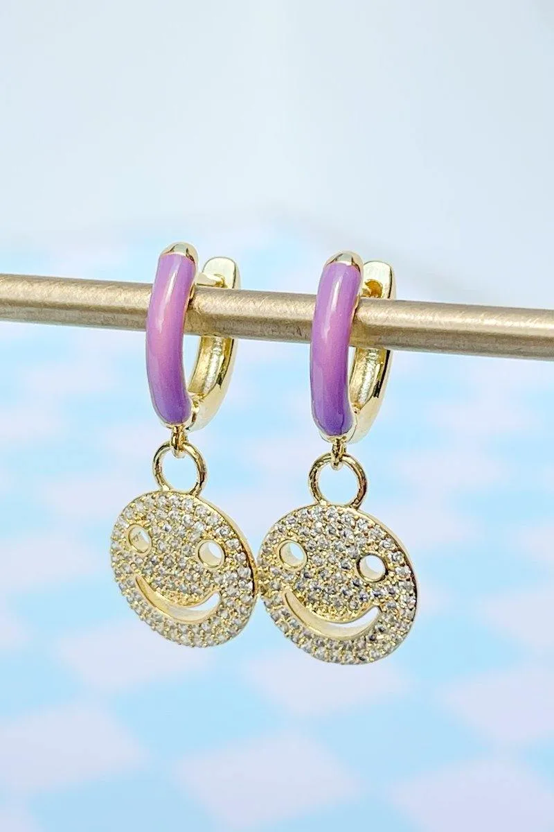All Smiles Charm Dangle Earrings sold by Mulberry and Grand product image thumbnail 3