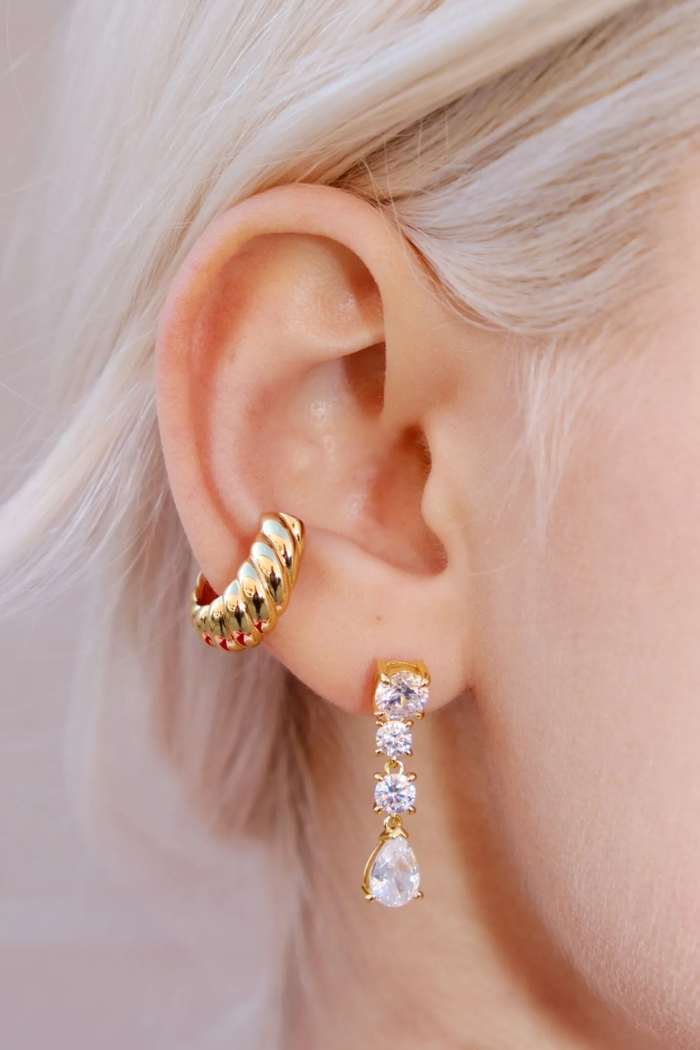 Croissant Ear Cuff sold by Mulberry and Grand
