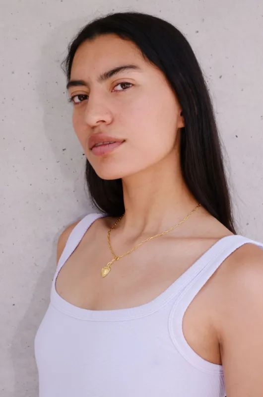 Kyra Heart Sterling Silver Necklace sold by Mulberry and Grand