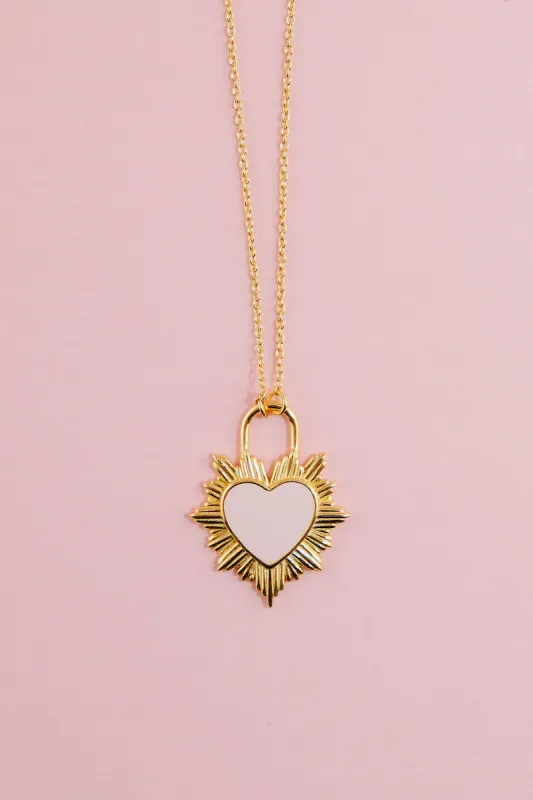 Exploding Heart Pendant Sterling Silver Necklace sold by Mulberry and Grand