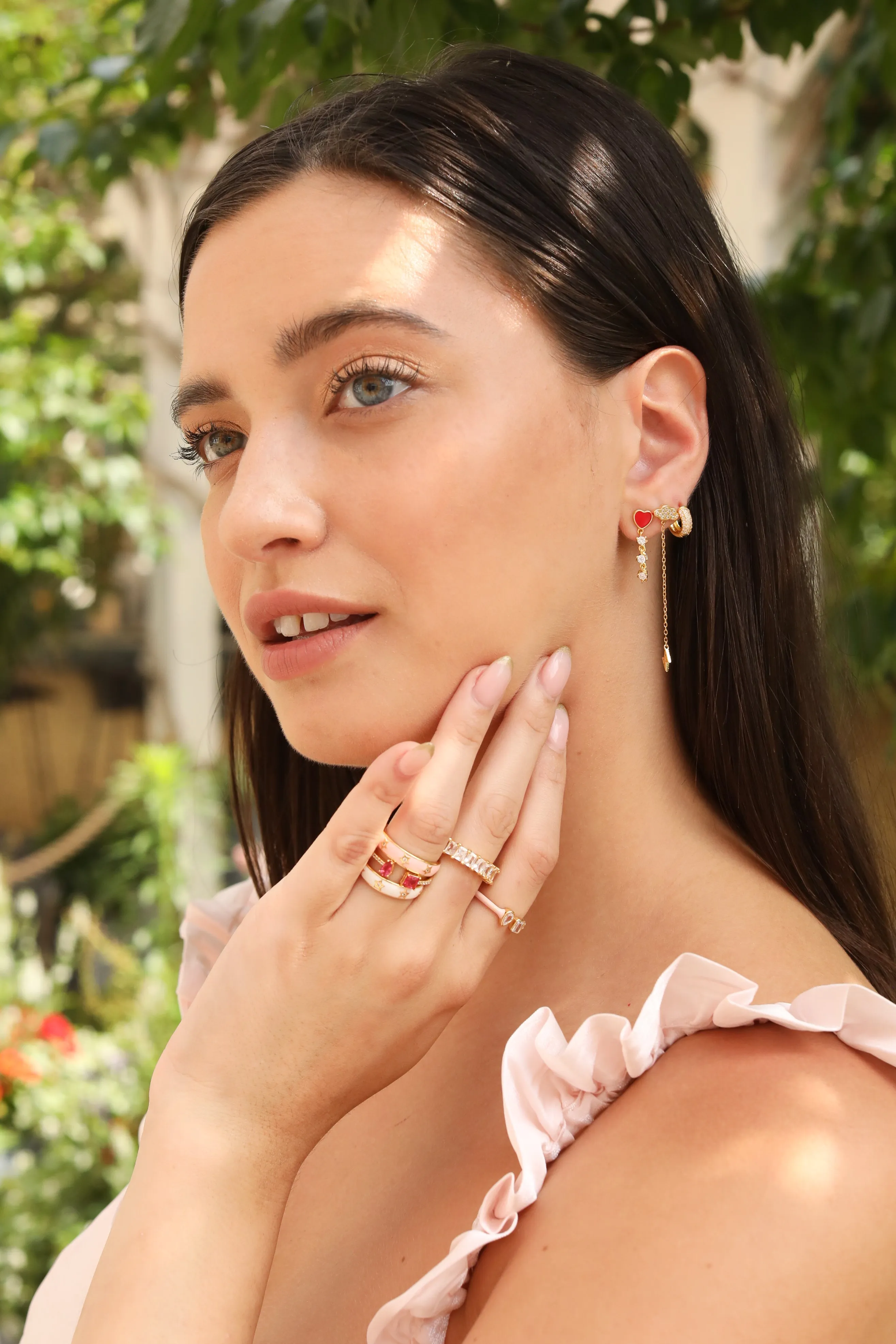 Star Enamel Sterling Silver Band Ring sold by Mulberry and Grand product image thumbnail 3